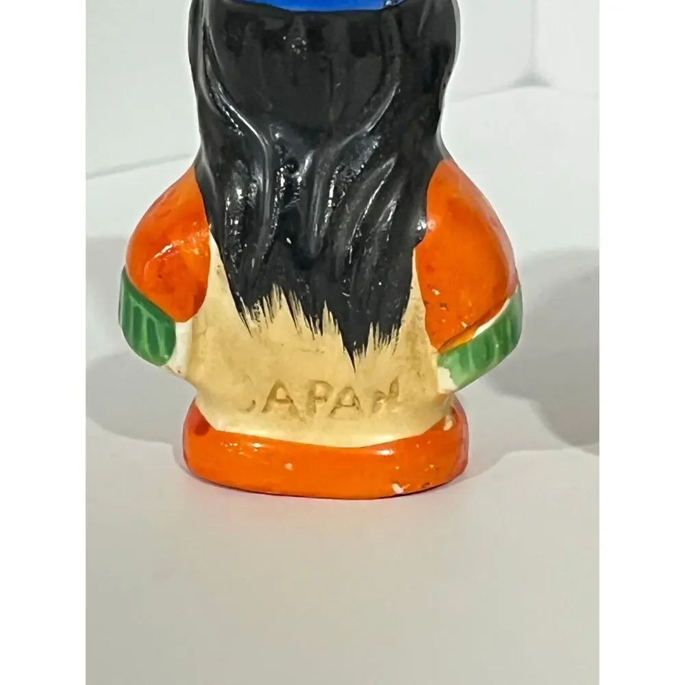 Vtg Native American Salt Pepper Shakers‎ Pair Southwestern Kitsch Made In Japan